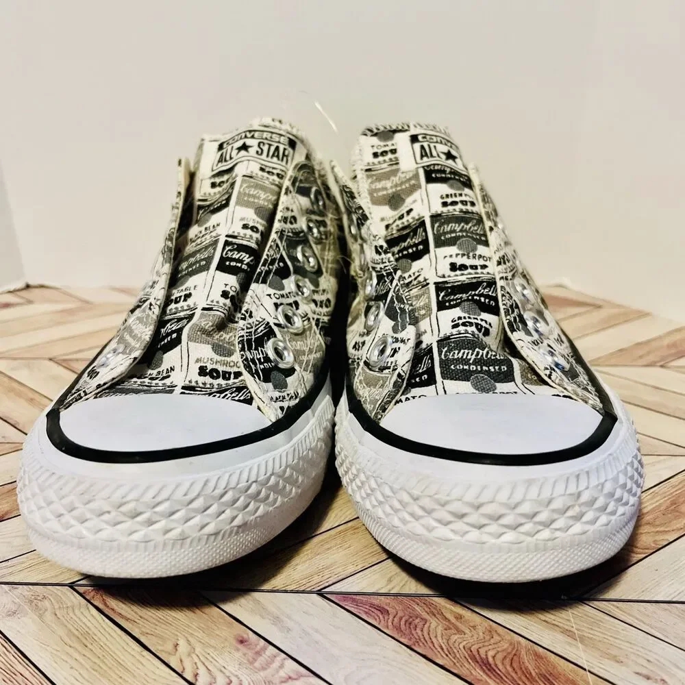 Converse Andy Warhol Sneakers M 4.5 W 6.5 Pop Art Edition Campbell Soup Black - Picture 5 of 9
